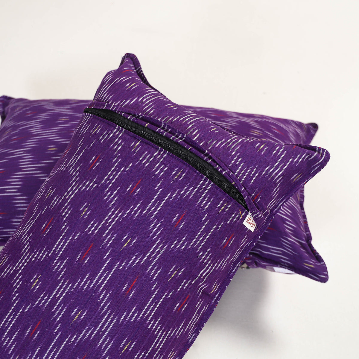 Purple - pochampally ikat pillow covers (set of 2) 104