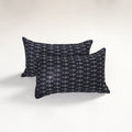 Black - pochampally ikat pillow covers (set of 2) 105