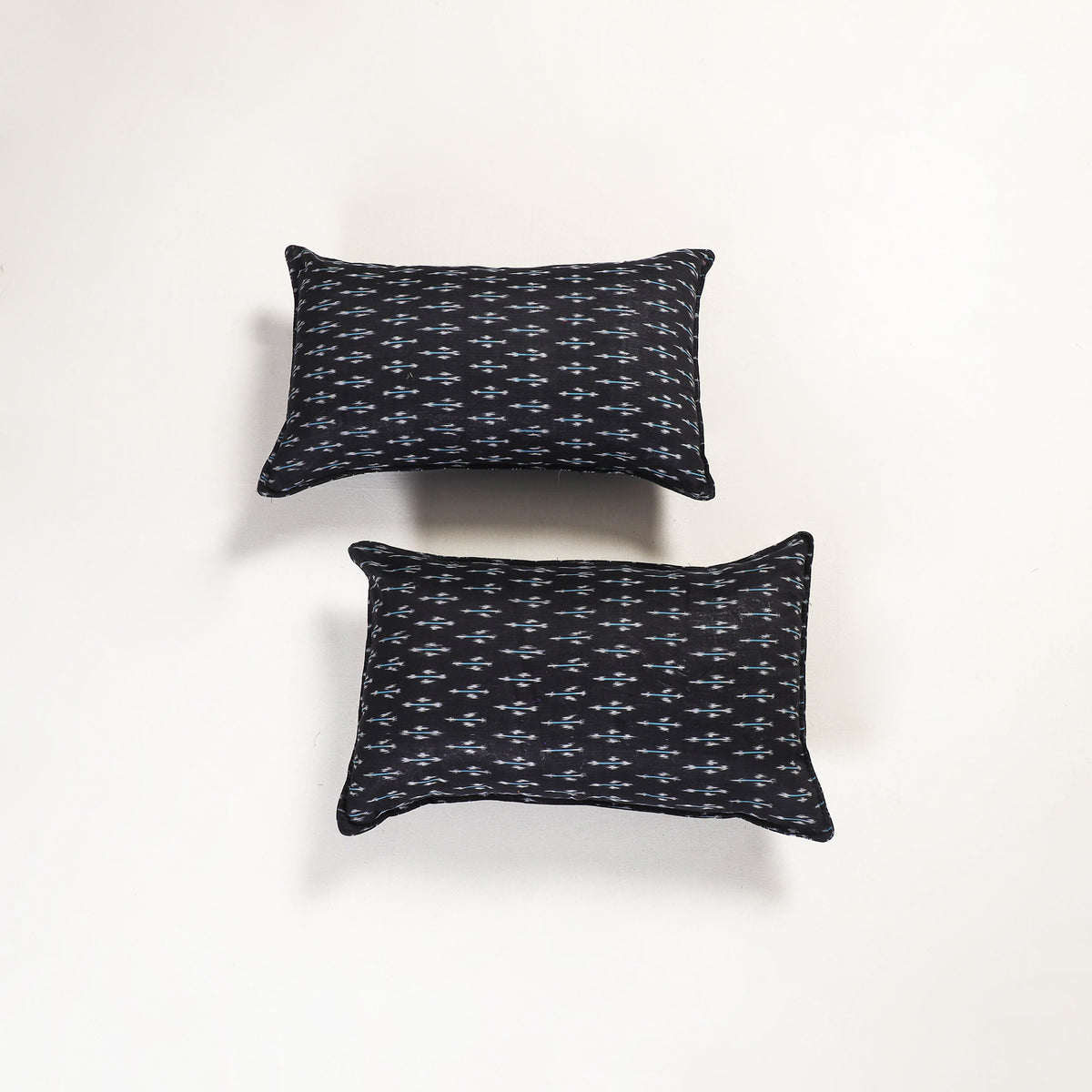 Black - pochampally ikat pillow covers (set of 2) 105