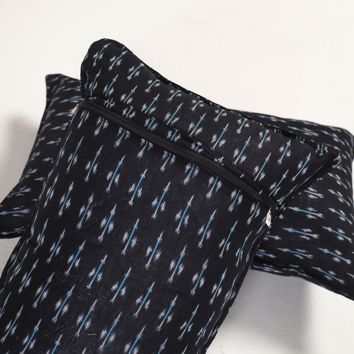 Black - pochampally ikat pillow covers (set of 2) 105