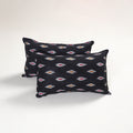 Black - pochampally ikat pillow covers (set of 2) 106