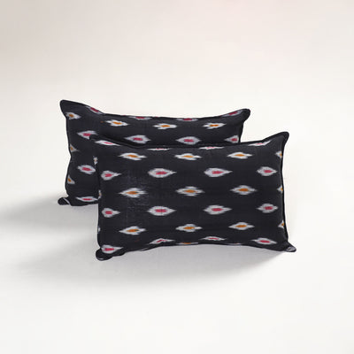 Black - pochampally ikat pillow covers (set of 2) 106