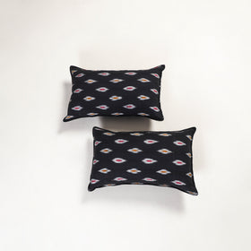 Black - pochampally ikat pillow covers (set of 2) 106