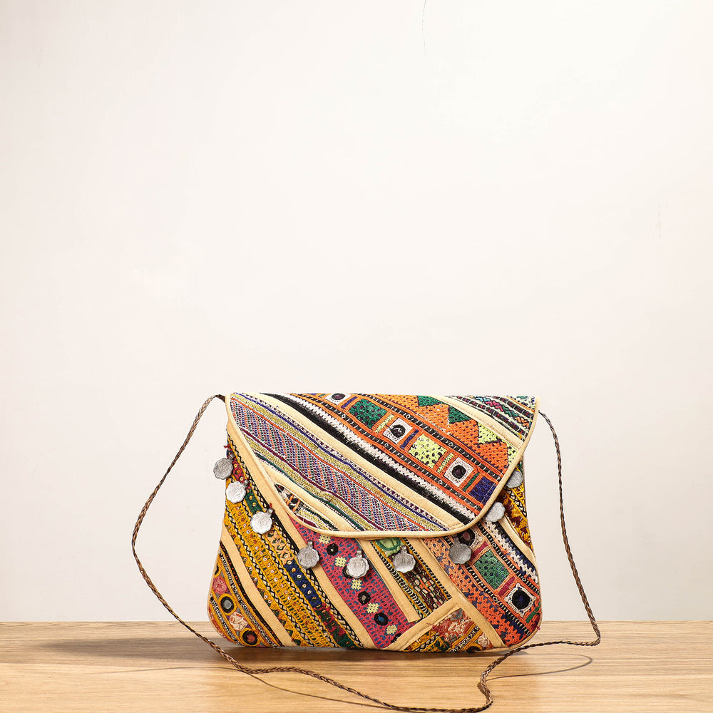 embroidery sling bag