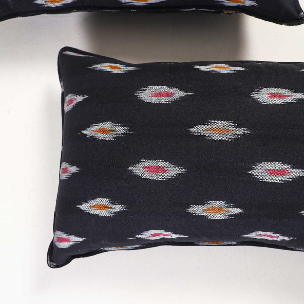 Black - pochampally ikat pillow covers (set of 2) 106