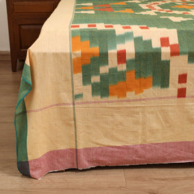 Green - Pochampally Ikat Cotton Double Bedsheet Set (108 x 90 in) 16