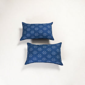 Blue - pochampally ikat pillow covers (set of 2) 107
