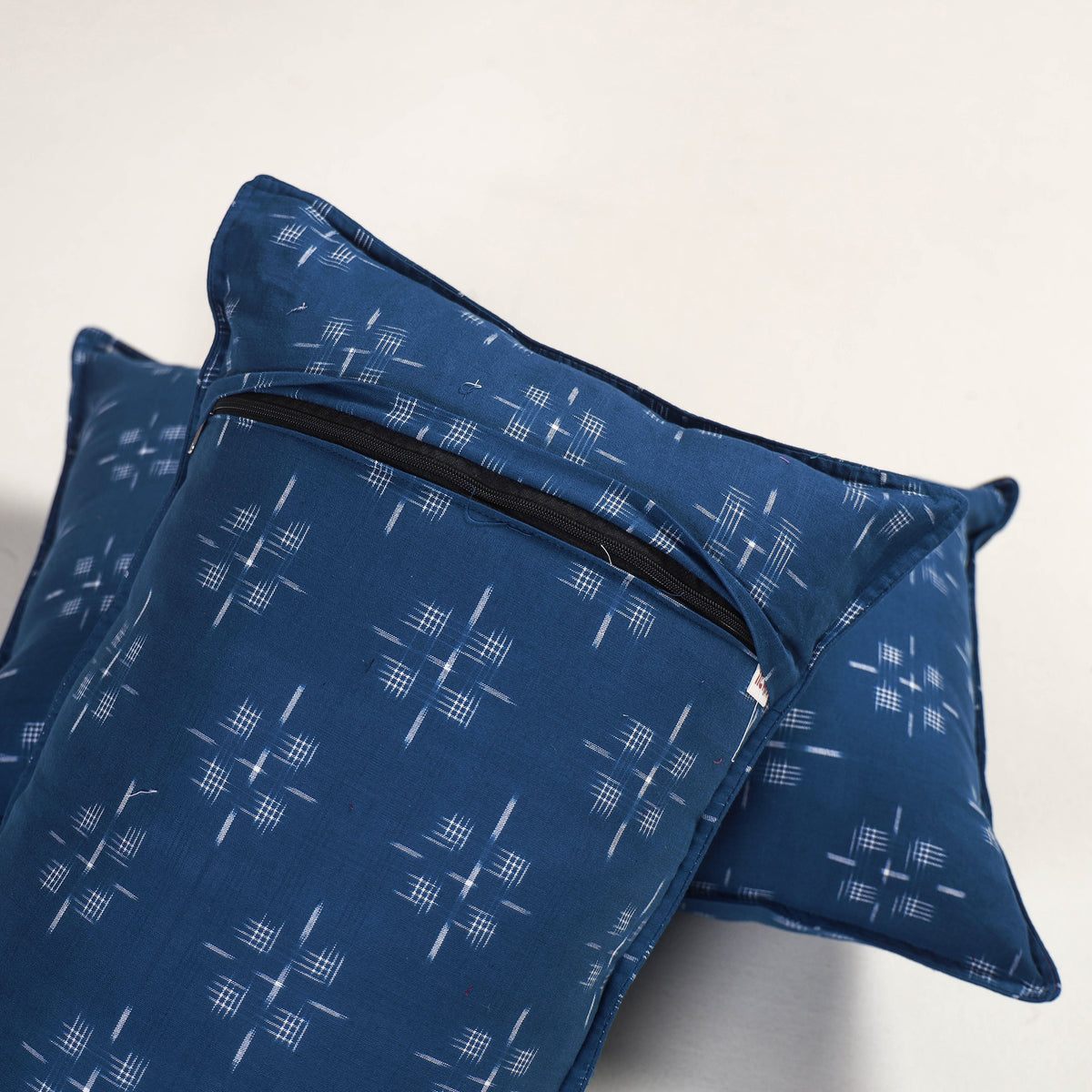 Blue - pochampally ikat pillow covers (set of 2) 107