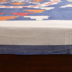 Blue - Pochampally Ikat Cotton Double Bedsheet Set (108 x 90 in) 17