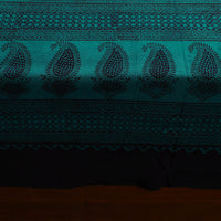 Green - Block Print Cotton Bagh Double Bed Sheet (108 x 90 in) 03