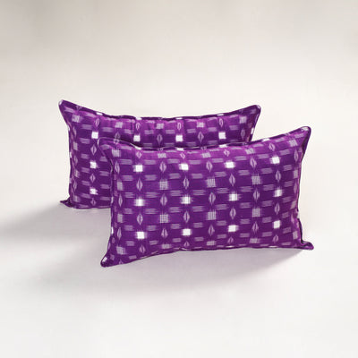 Purple - pochampally ikat pillow covers (set of 2) 109