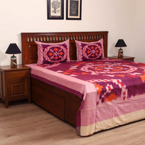 Pochampally Ikat Cotton Double Bedsheet Set (108 x 90 in) 18