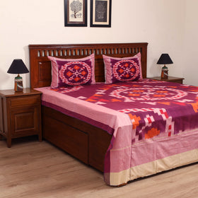 Pochampally Ikat Cotton Double Bedsheet Set (108 x 90 in) 18