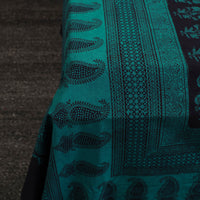 Green - Block Print Cotton Bagh Double Bed Sheet (108 x 90 in) 03