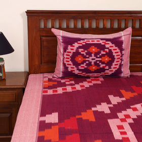Pochampally Ikat Cotton Double Bedsheet Set (108 x 90 in) 18