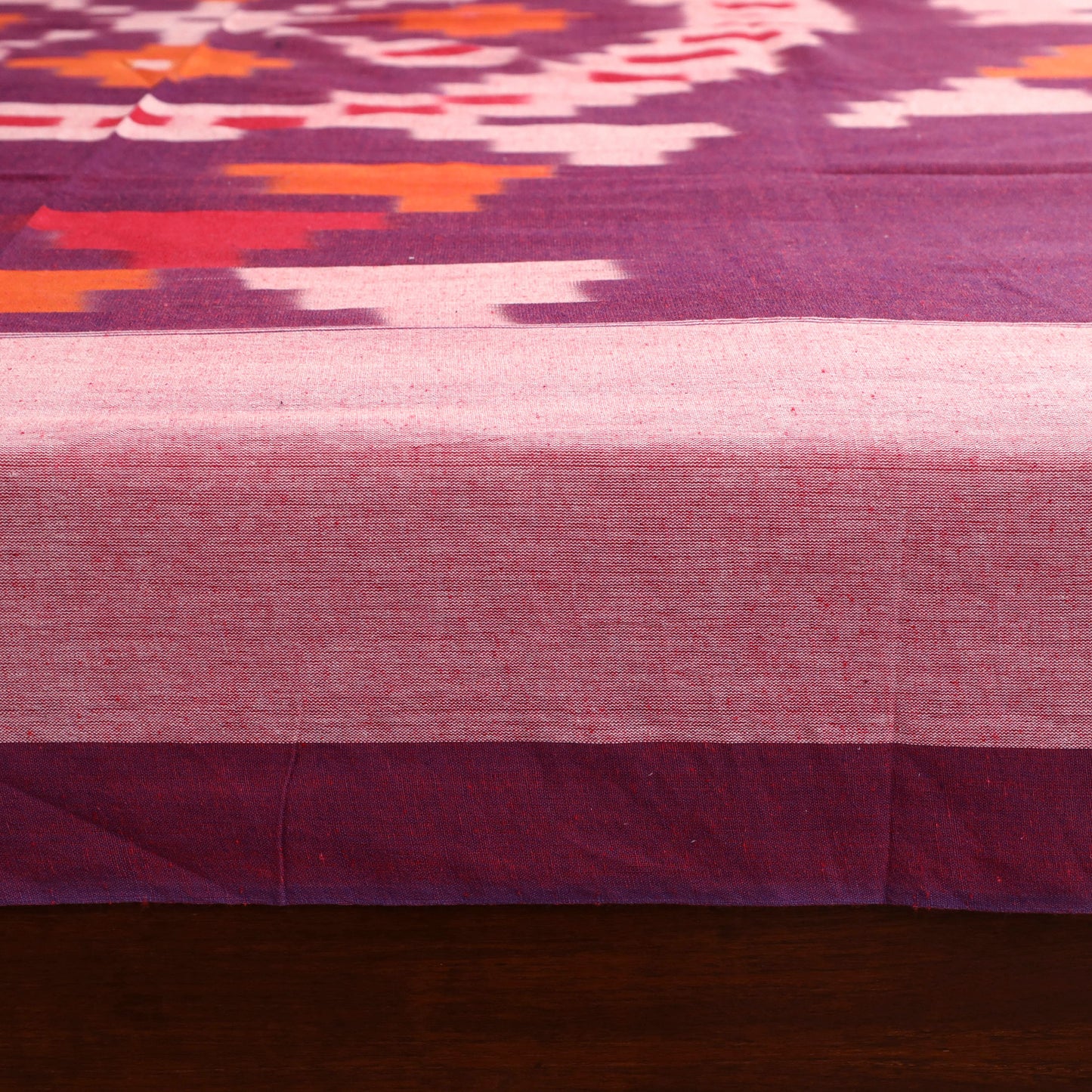 Pochampally Ikat Cotton Double Bedsheet Set (108 x 90 in) 18