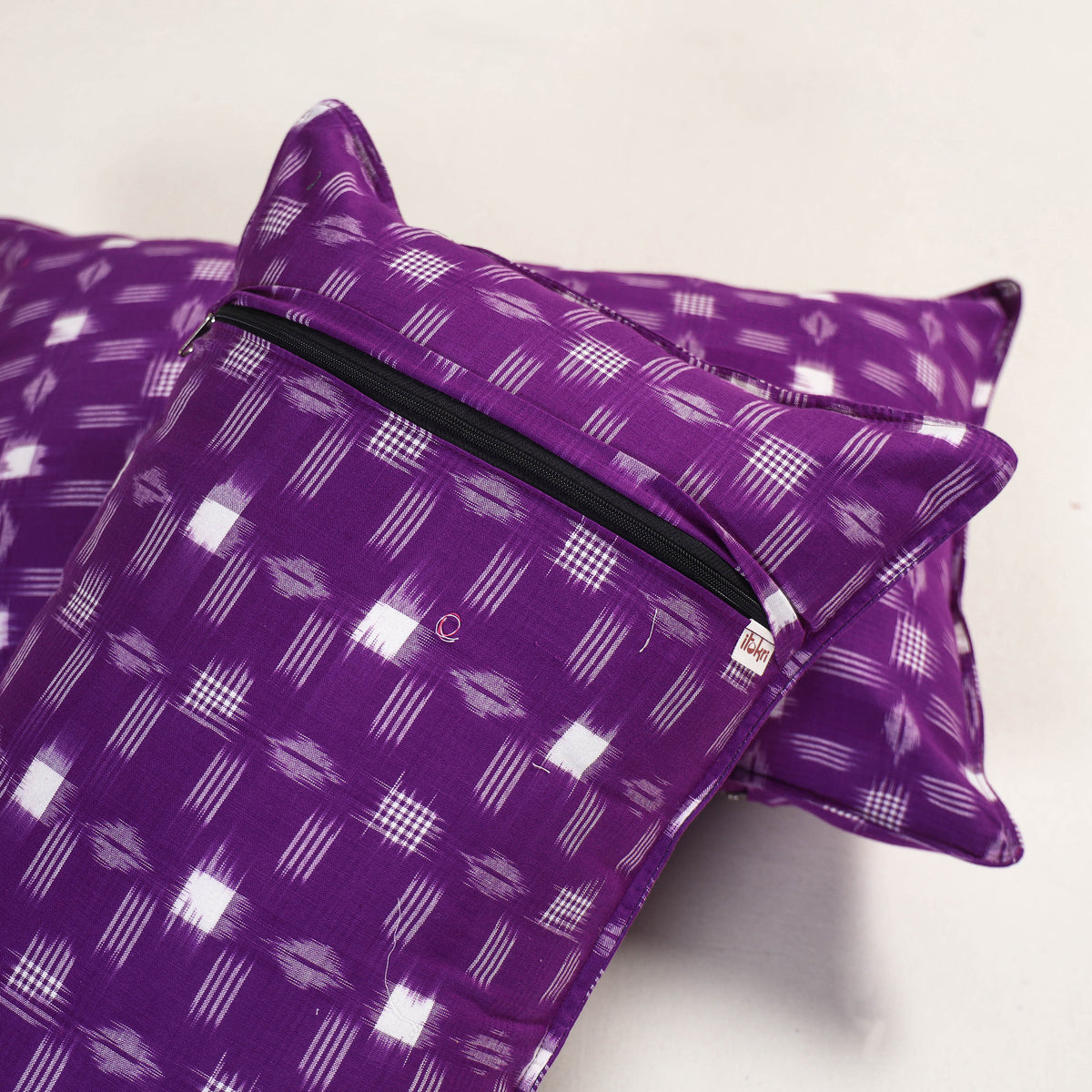 Purple - pochampally ikat pillow covers (set of 2) 109