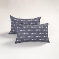 Grey - pochampally ikat pillow covers (set of 2) 110