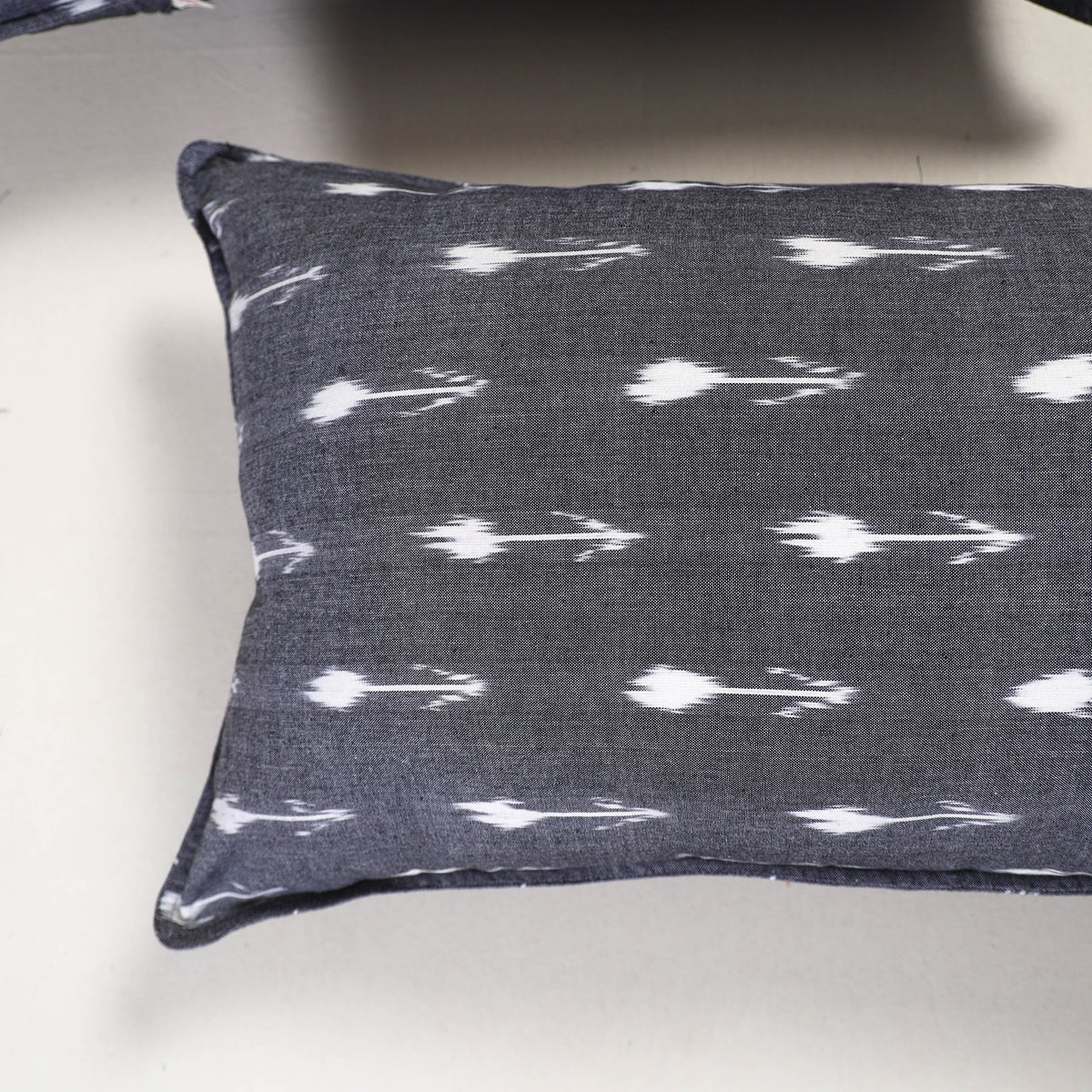 Grey - pochampally ikat pillow covers (set of 2) 110
