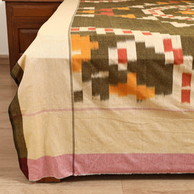Green - Pochampally Ikat Cotton Double Bedsheet Set (108 x 90 in) 19
