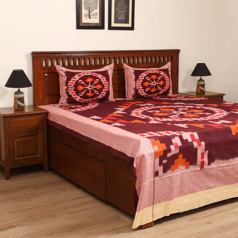 Pochampally Ikat Cotton Double Bedsheet Set (108 x 90 in) 20