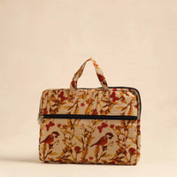 Beige - Handmade Quilted Cotton Laptop Bag 30