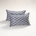 Grey - pochampally ikat pillow covers (set of 2) 112