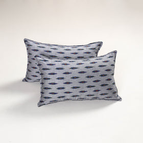 Grey - pochampally ikat pillow covers (set of 2) 112