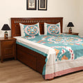 Green - Pochampally Ikat Cotton Double Bedsheet Set (108 x 90 in) 21