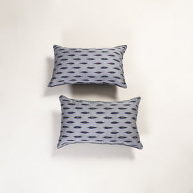 Grey - pochampally ikat pillow covers (set of 2) 112