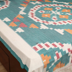 Green - Pochampally Ikat Cotton Double Bedsheet Set (108 x 90 in) 21