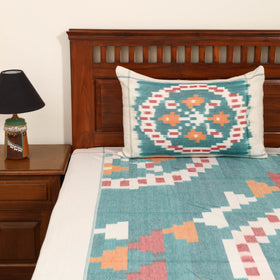 Green - Pochampally Ikat Cotton Double Bedsheet Set (108 x 90 in) 21