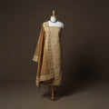 Applique Cutwork Cotton Unstitched Dress Material: Kurta, Bottom & Dupatta 33