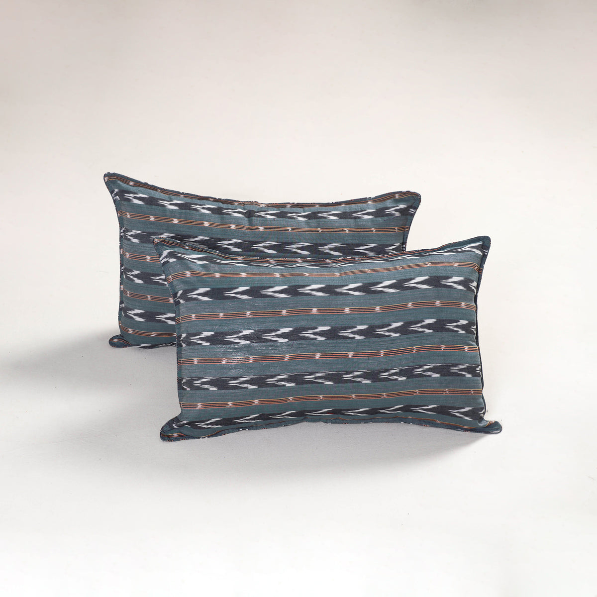 Grey - pochampally ikat pillow covers (set of 2) 115