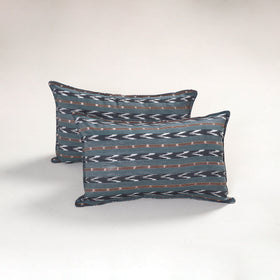 Grey - pochampally ikat pillow covers (set of 2) 115