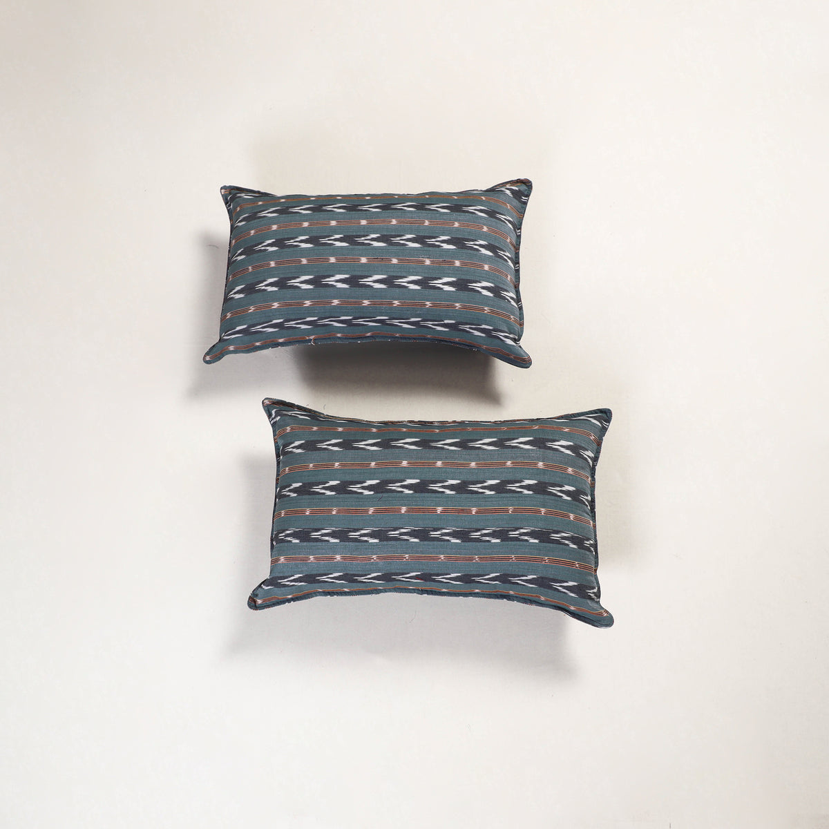 Grey - pochampally ikat pillow covers (set of 2) 115