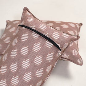 Brown - pochampally ikat pillow covers (set of 2) 116