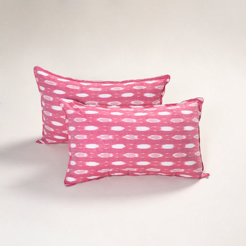 Pink - Pochampally Ikat Pillow Covers (Set of 2) 117