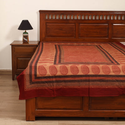 Bagh Hand Block Print Cotton Single Bedsheet (90 x 60 in) 12