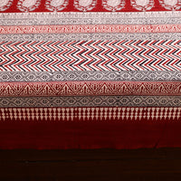 Red - Block Print Cotton Bagh Double Bed Sheet (108 x 90 in) 13