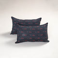 Black - pochampally ikat pillow covers (set of 2) 118