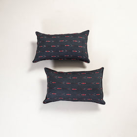 Black - pochampally ikat pillow covers (set of 2) 118