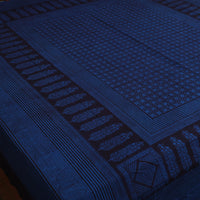 Blue - Block Print Cotton Bagh Double Bed Sheet (108 x 90 in) 14