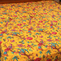 Yellow - Jaipur Print Double Tagai Kantha Bed Cover 22