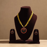 tikuli art handpainted necklace set