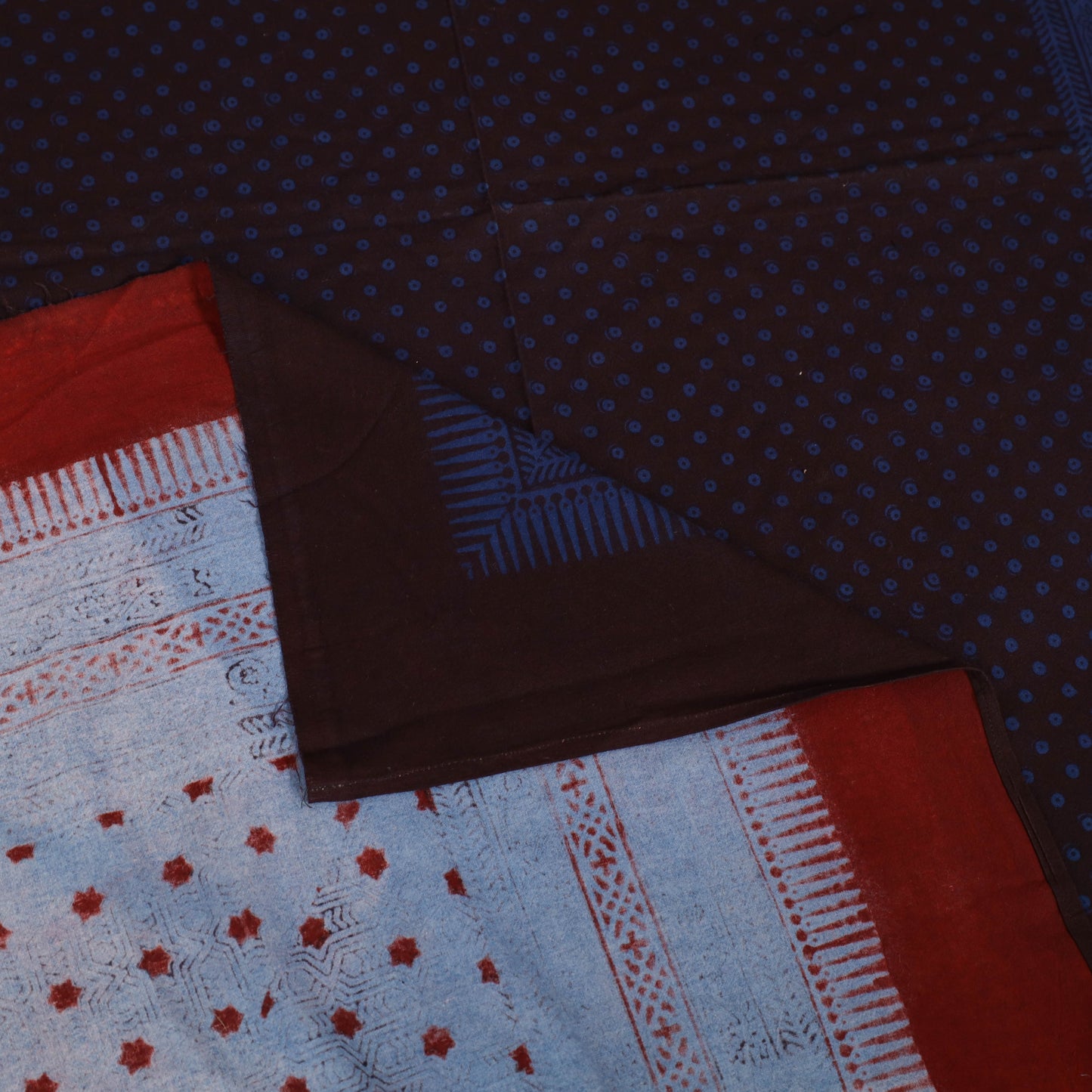 Bagh Hand Block Print Cotton Single Bedsheet (90 x 60 in) 13