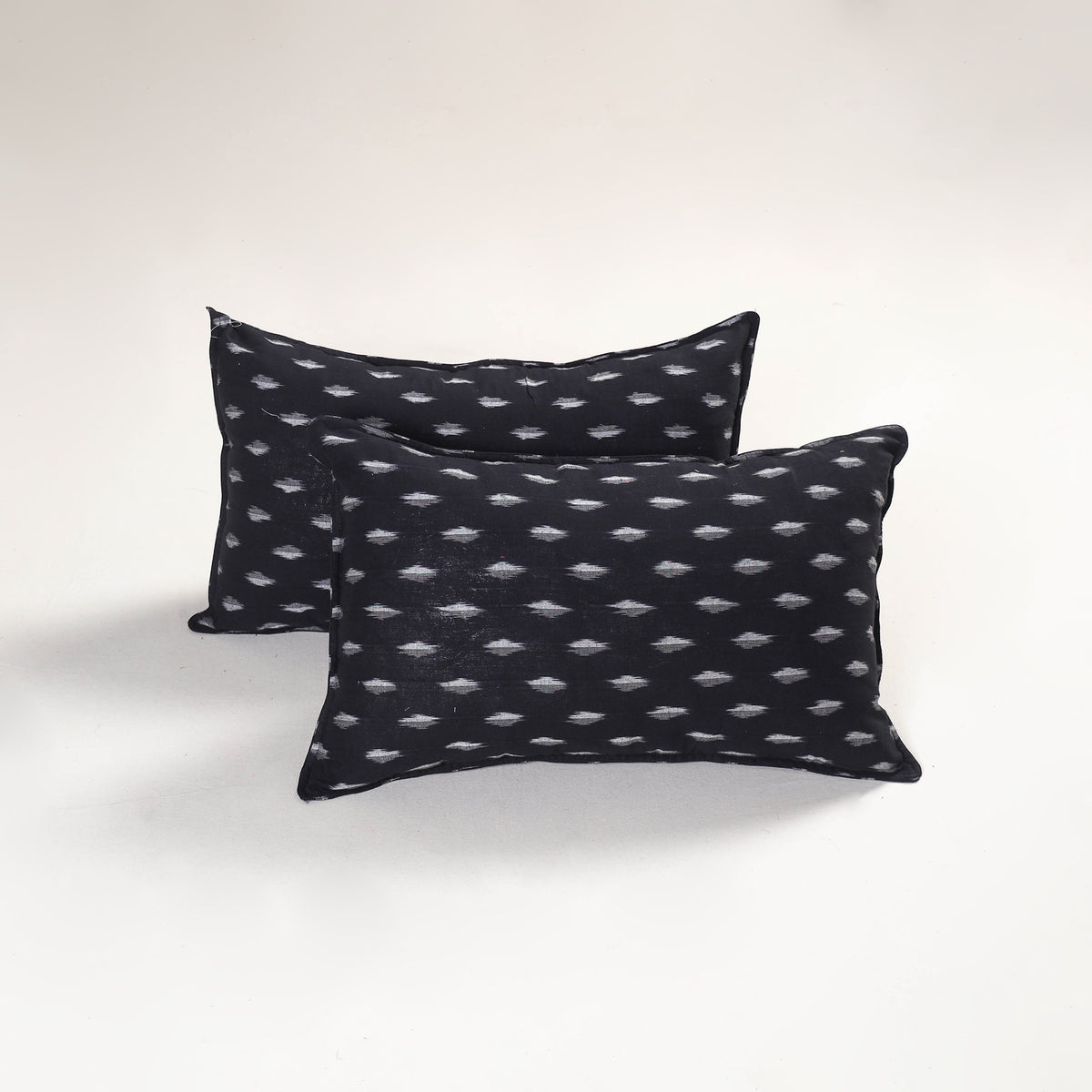 Black - pochampally ikat pillow covers (set of 2) 121