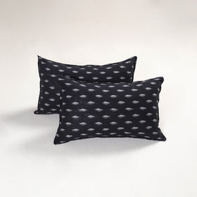 Black - pochampally ikat pillow covers (set of 2) 121