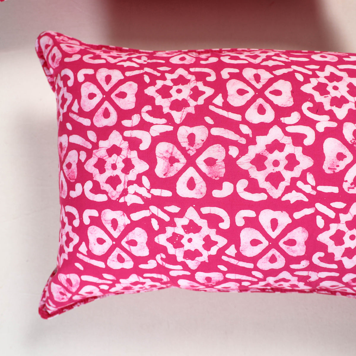 Pink - batik hand block print pillow covers (set of 2) 123