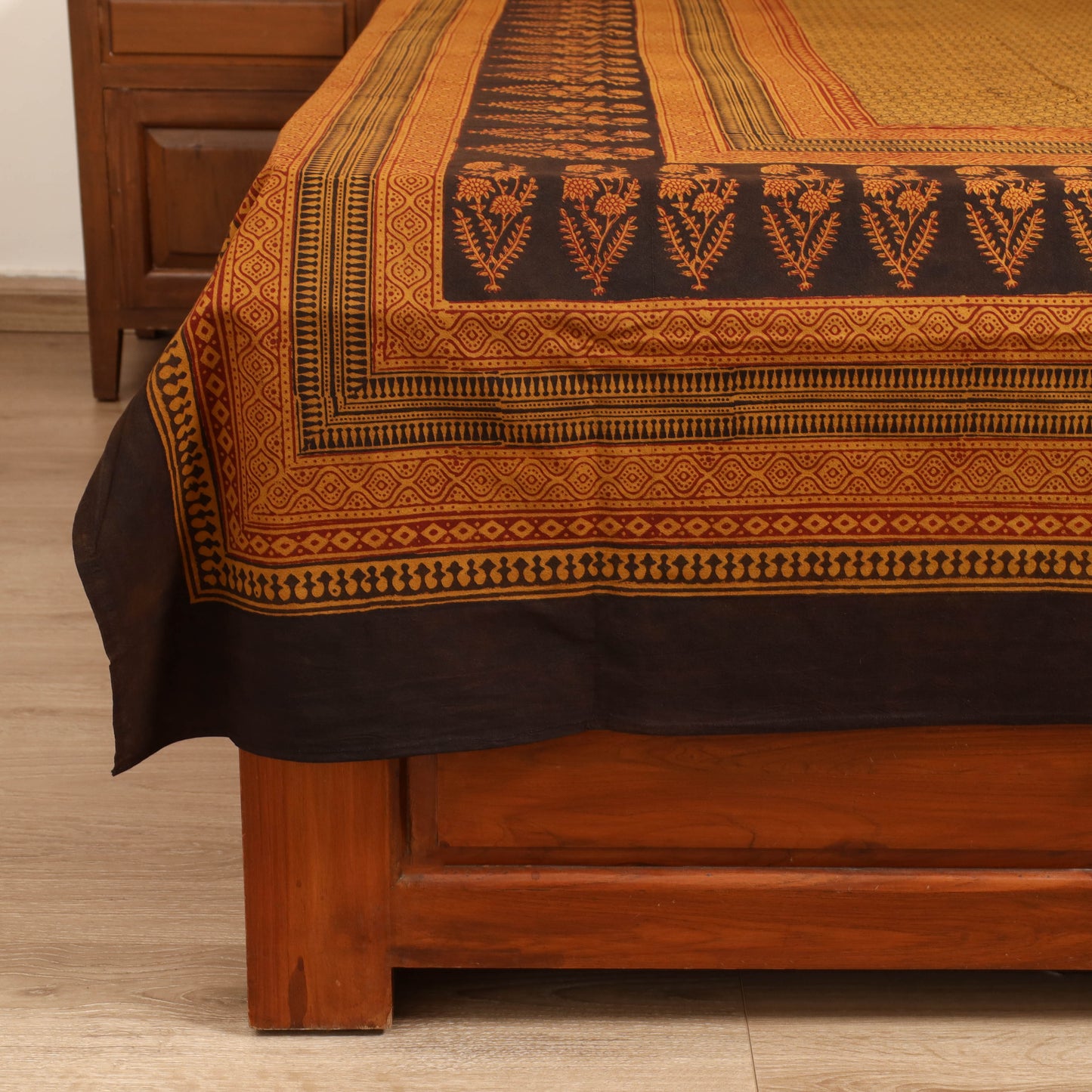 Bagh Hand Block Print Cotton Single Bedsheet (90 x 60 in) 19